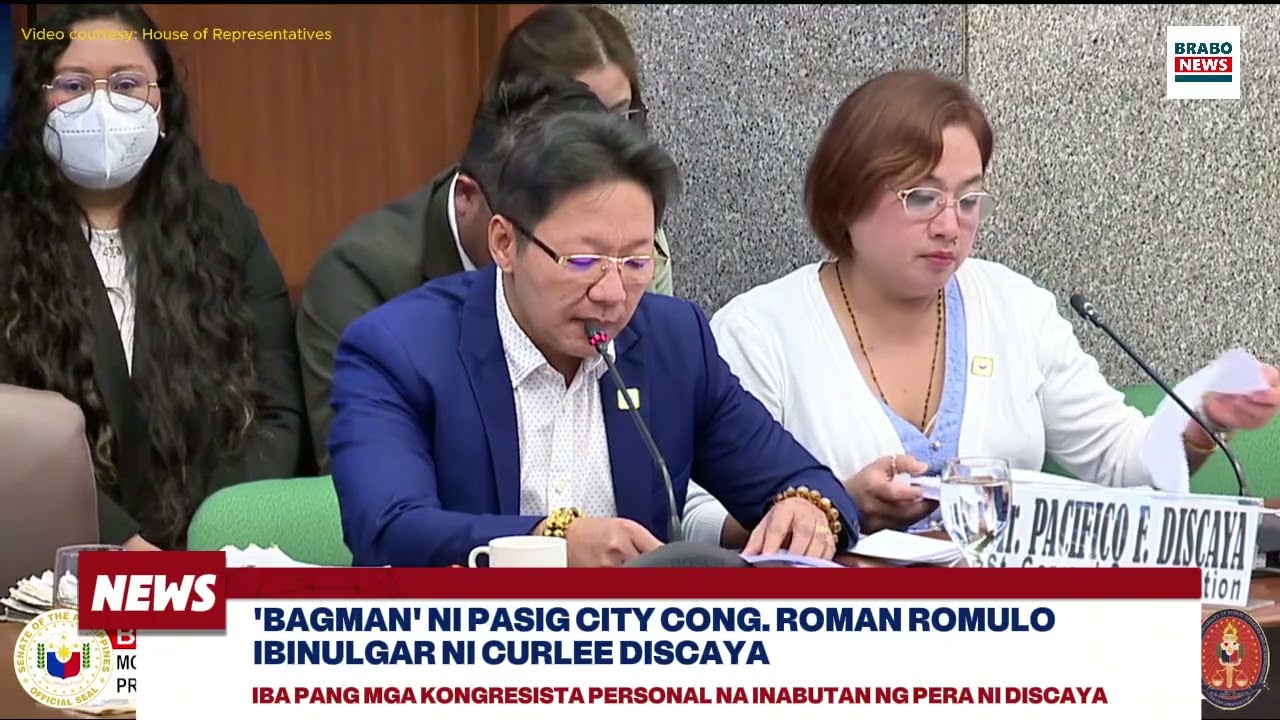 &lsquo;Bagman&rsquo; ni Pasig City Cong. Roman Romulo ibinulgar ni Curlee Discaya