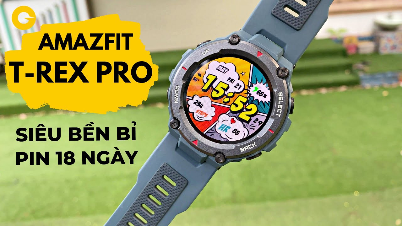 SmartWatch Siêu Bền Bỉ Giá Ngon : Amazfit T-Rex Pro | GPS Xịn Như Garmin Fenix !!