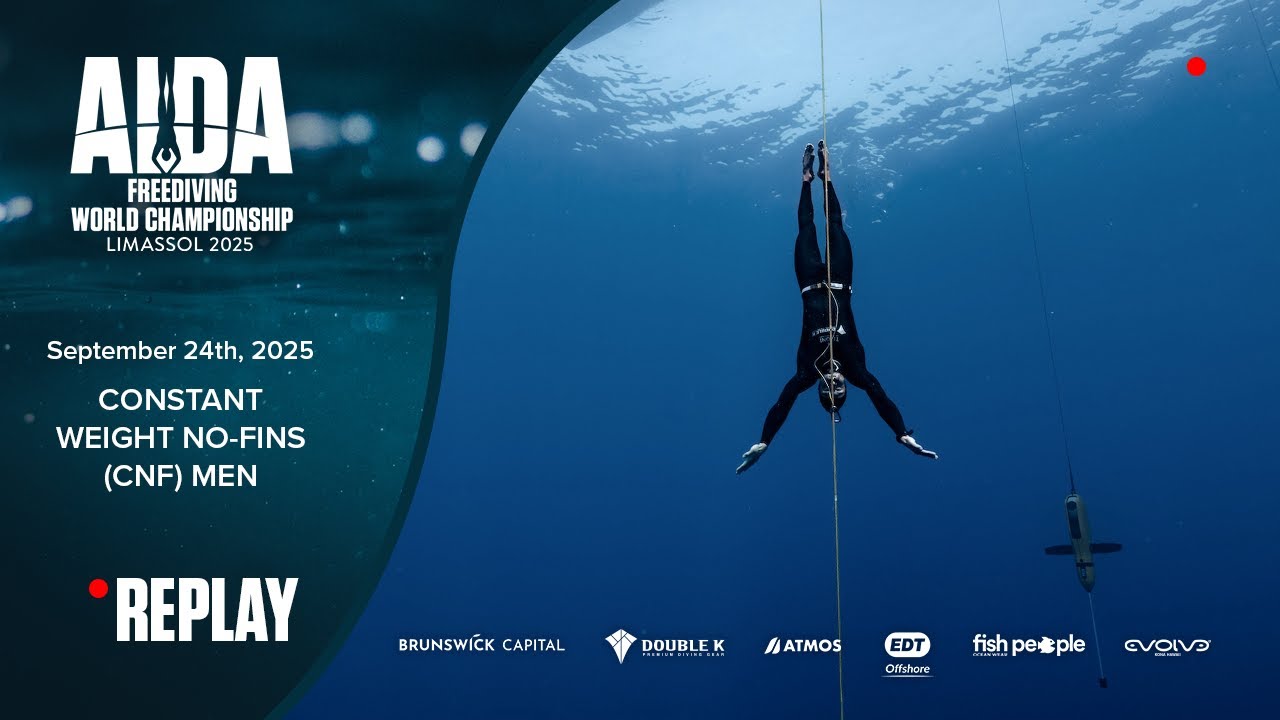 CNF Men: AIDA Depth World Championship Limassol 2025 - Constant Weight No Fins - Men