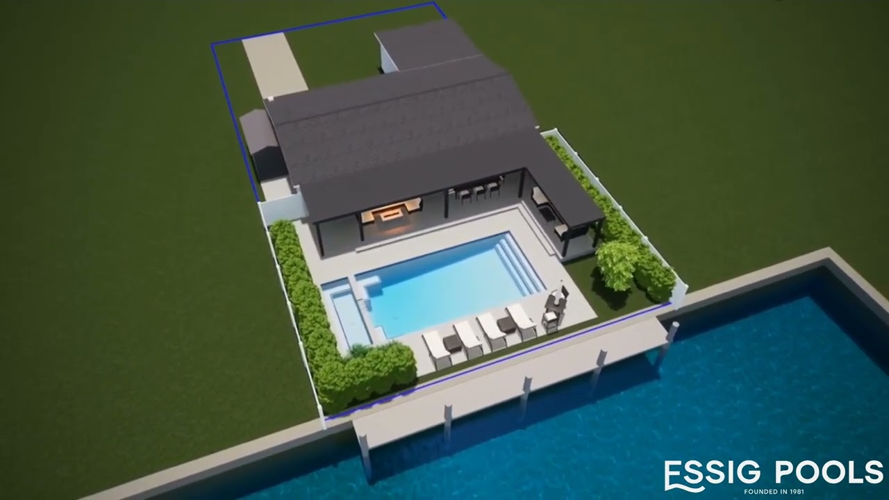 Transforma tu Hogar con Essig Pools: Dise&ntilde;o 3D de Piscina en el Sur de Florida