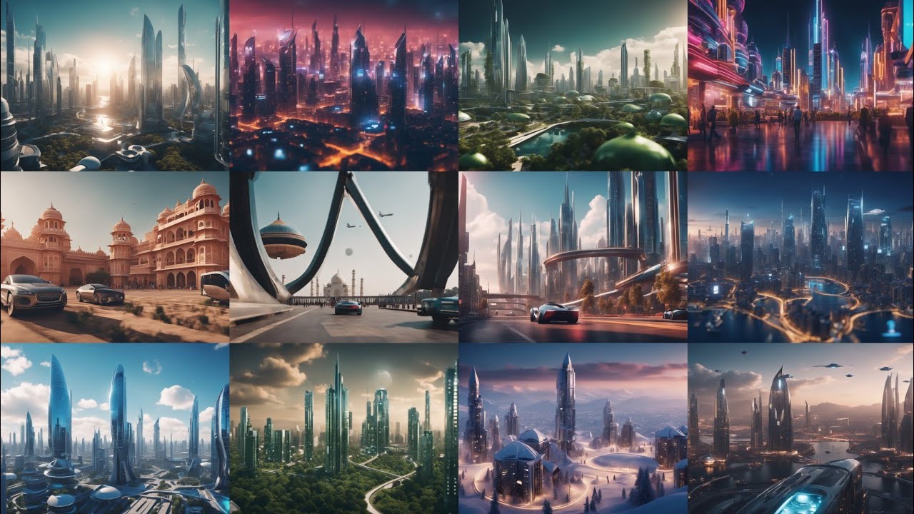 AI created what Indian cities will look in 2200 l AI image creator l AI l India future City