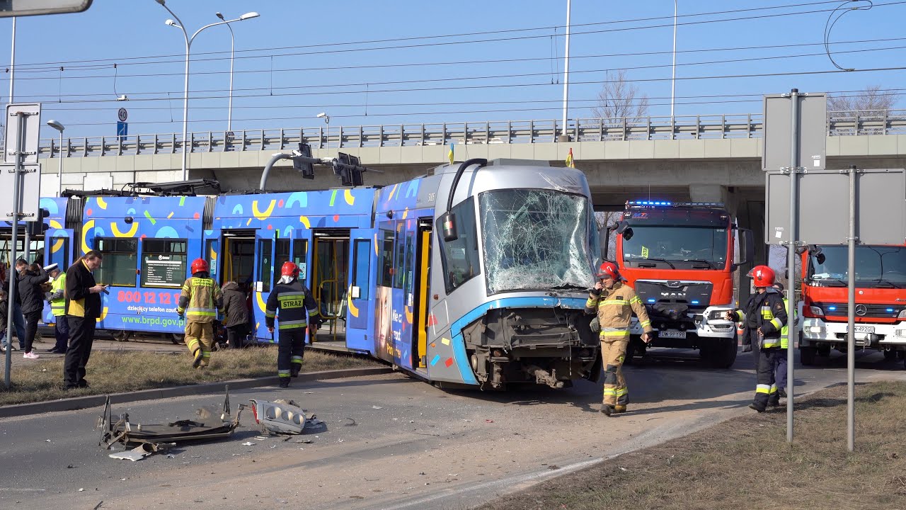 Wypadek tramwaju Wrocław. 3.03.2022