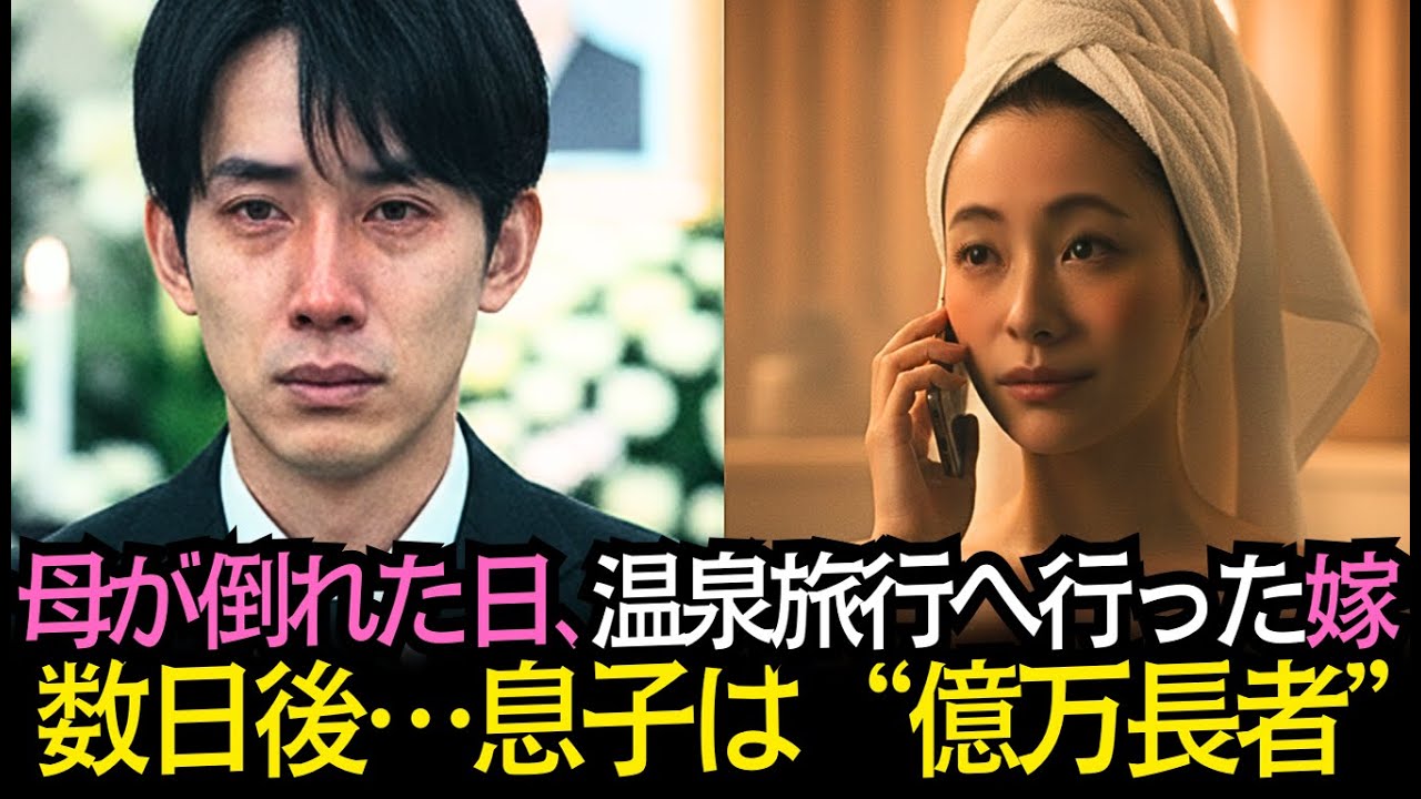 母が倒れた日に温泉旅行へ行った妻…数日後、銀座のビル“所有者”になった息子の逆転劇｜#奇跡の人生ドラマ｜オーディオブック｜