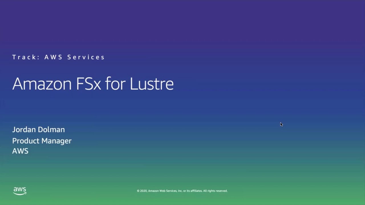 HPC on AWS Event - Amazon FSx for Lustre Fast and Scalable Storage for Compute Workloads