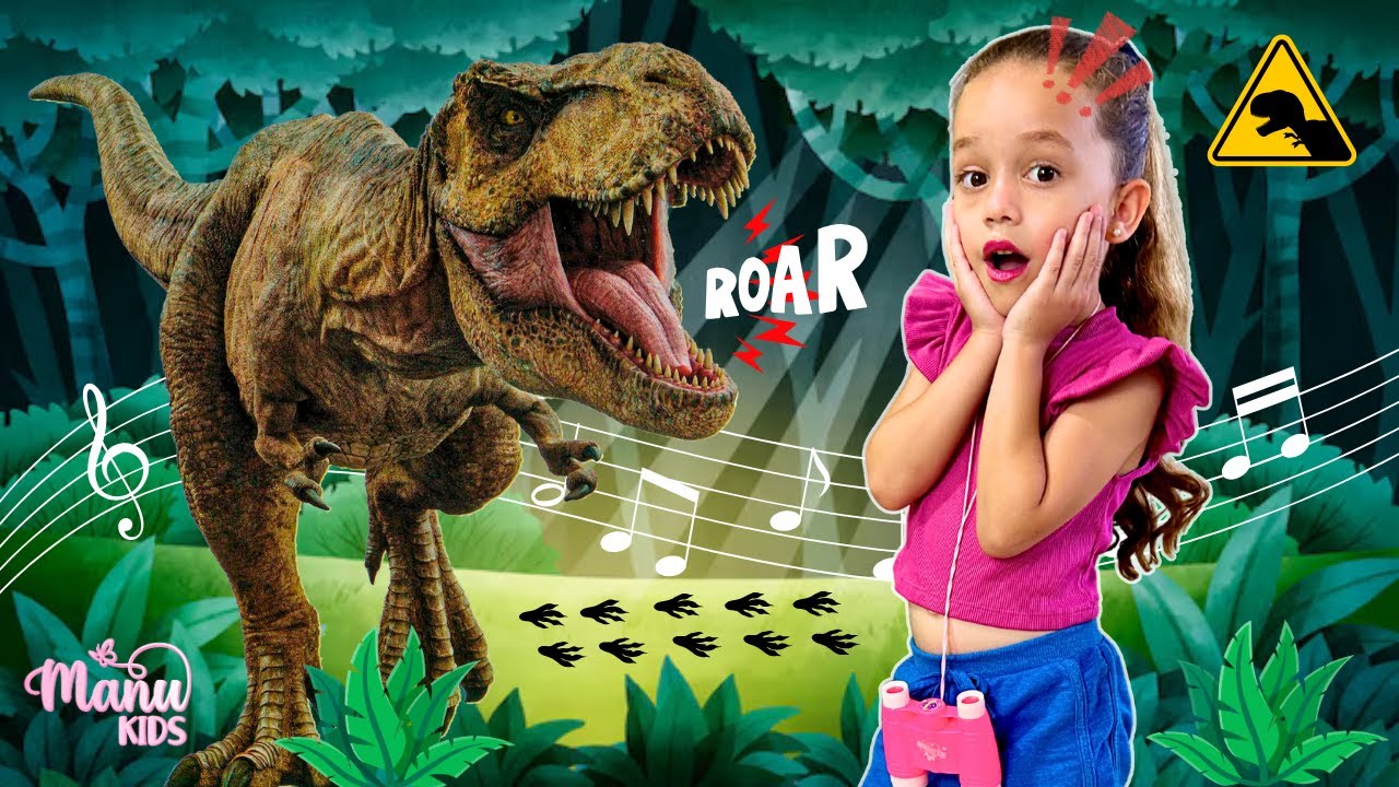 Eu Adoro Dinossauro (The Dinosaur Song) Música Infantil por Manu KIDS: Kids Songs & Nursery Rhymes 🦖
