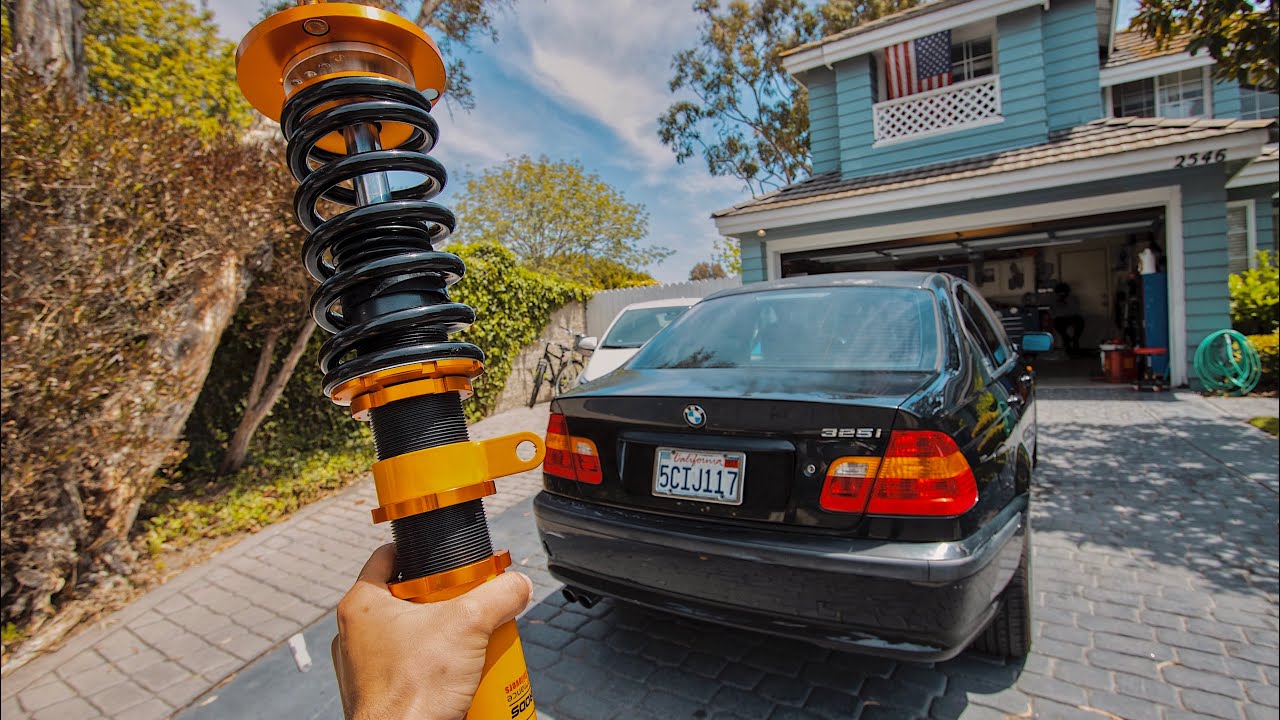 Установка койловеров Maxpeedingrods на E46!!