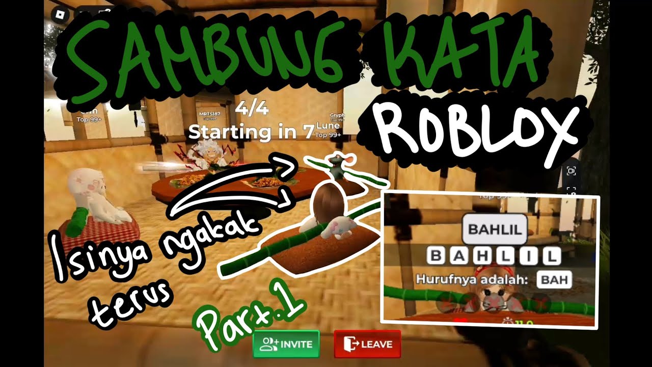 JAWABANNYA DI LUAR NALAR! 😂 Main Sambung Kata Roblox Malah Jadi Ngakak Brutal!