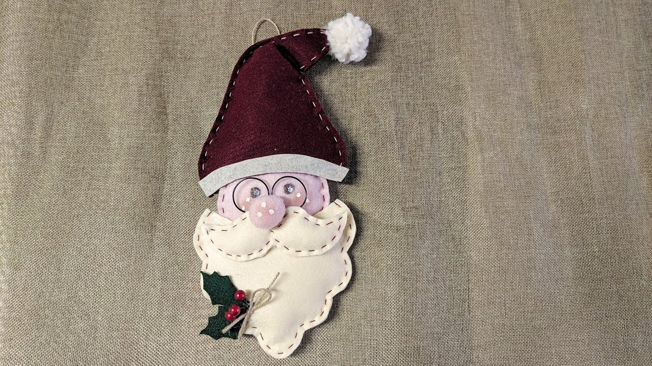 161🎀Babbo natale da appendere + cartamodello gratis