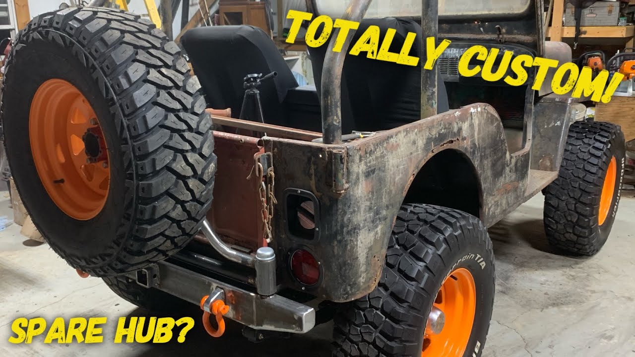 Задний бампер и держатель шин Willys Jeep Custom!