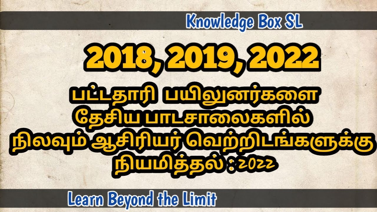 Graduates and Diploma Holders recruited to Teacher Vacancies of National Schools &ndash; 2022| GT, DO 2022
