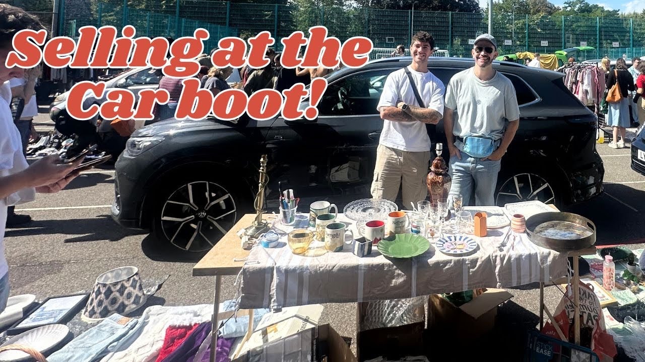 Selling at the Car Boot Sale. I can't believe how much we made!