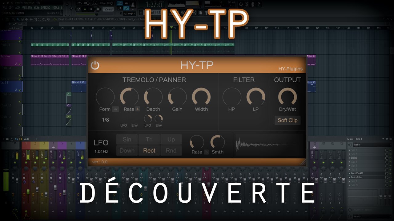 Découverte - HY-TP (VST) | Un tremolo/vibrato gratuit embarquant un LFO et un filtre