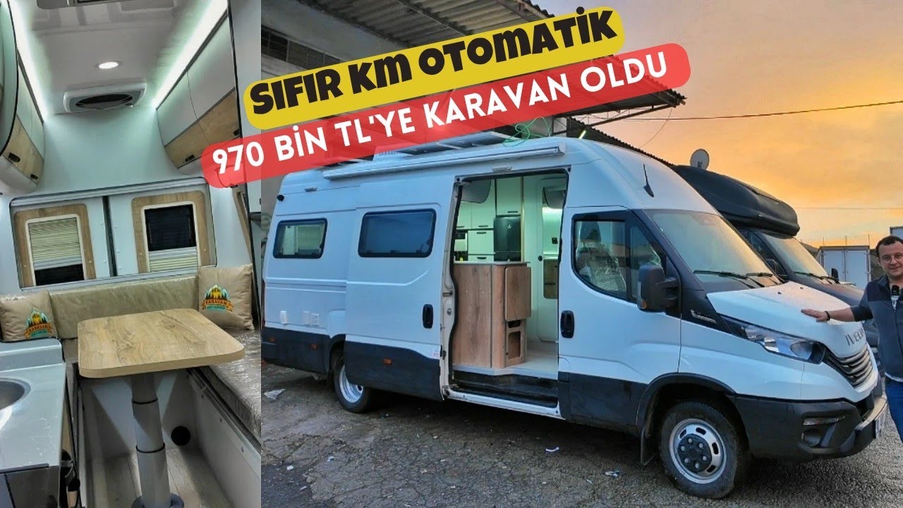970 BİN TL'YE KARAVAN OLDU. FULL+FULL BEYAZ EŞYALI SIFIR KM OTOMATİK IVECO DAİLY. #hemkaravan