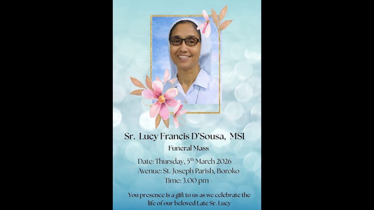 Funeral Mass of Late Sr. Lucy D Souza MSI