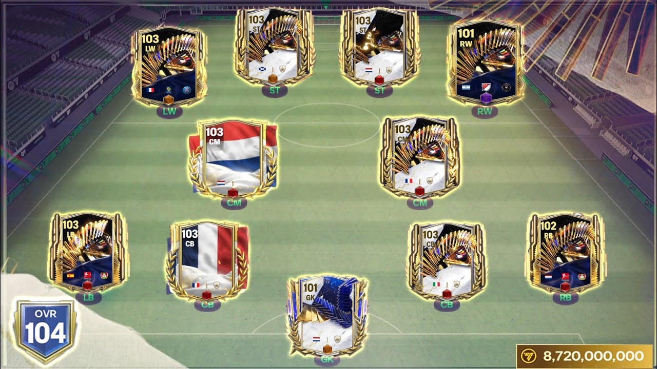 8.7 BILLION 104 OVR UTOTS TEAM UPGRADE | INSANE EXPENSIVE OVERHAUL & EURO PACK OPENING | FC MOBILE