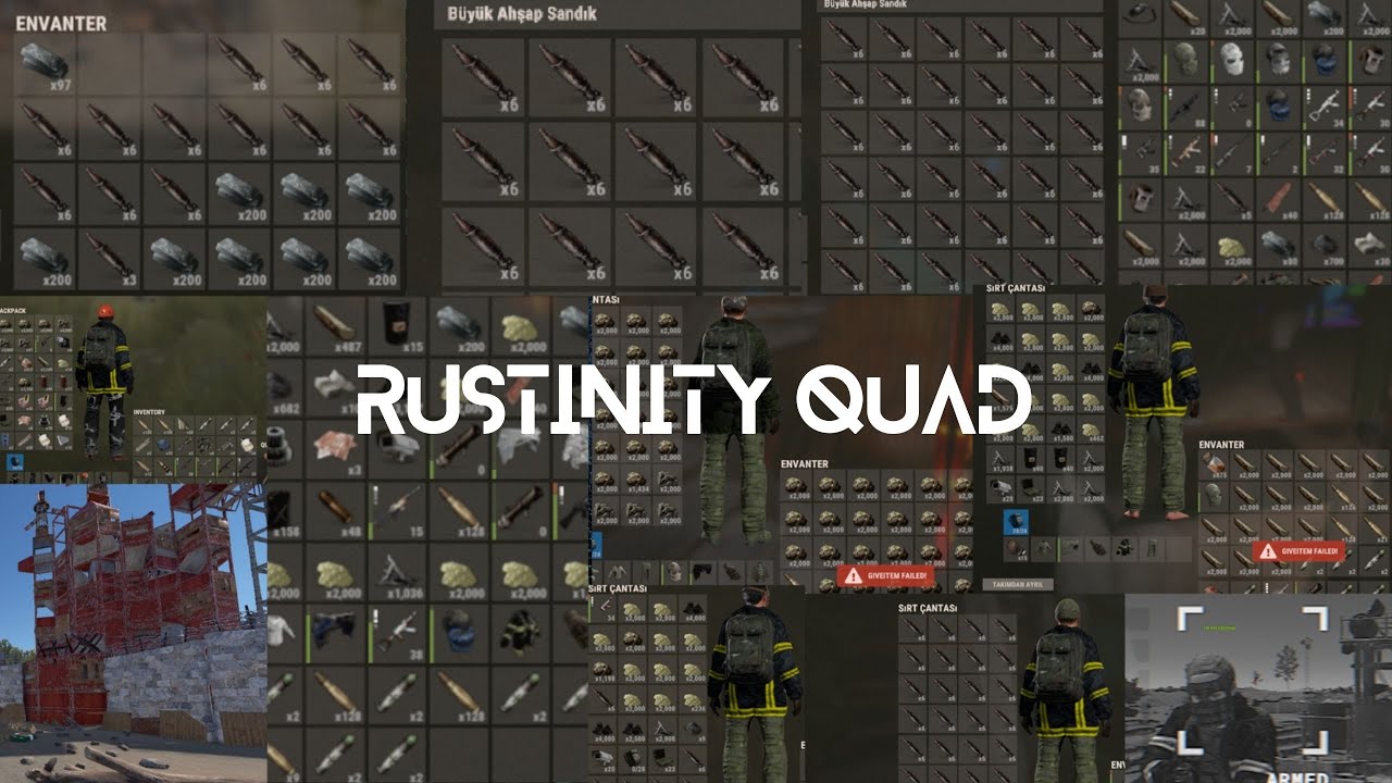 40K Hour Quad Team Domınates   Rustinity 2x Monthly