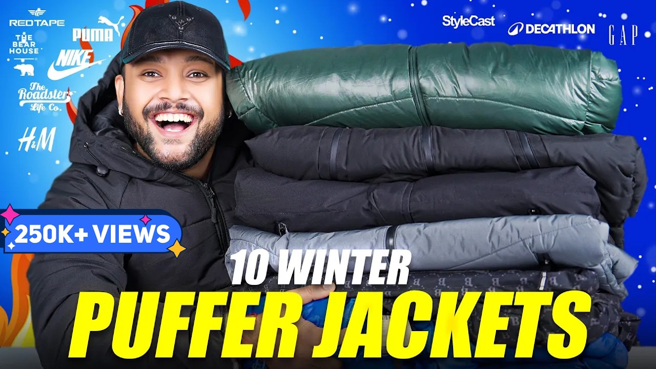 I Bought 10 Puffer WInter Jackets for Men— From ₹1,000 to ₹10,000 😱 Reality Shocked Me!