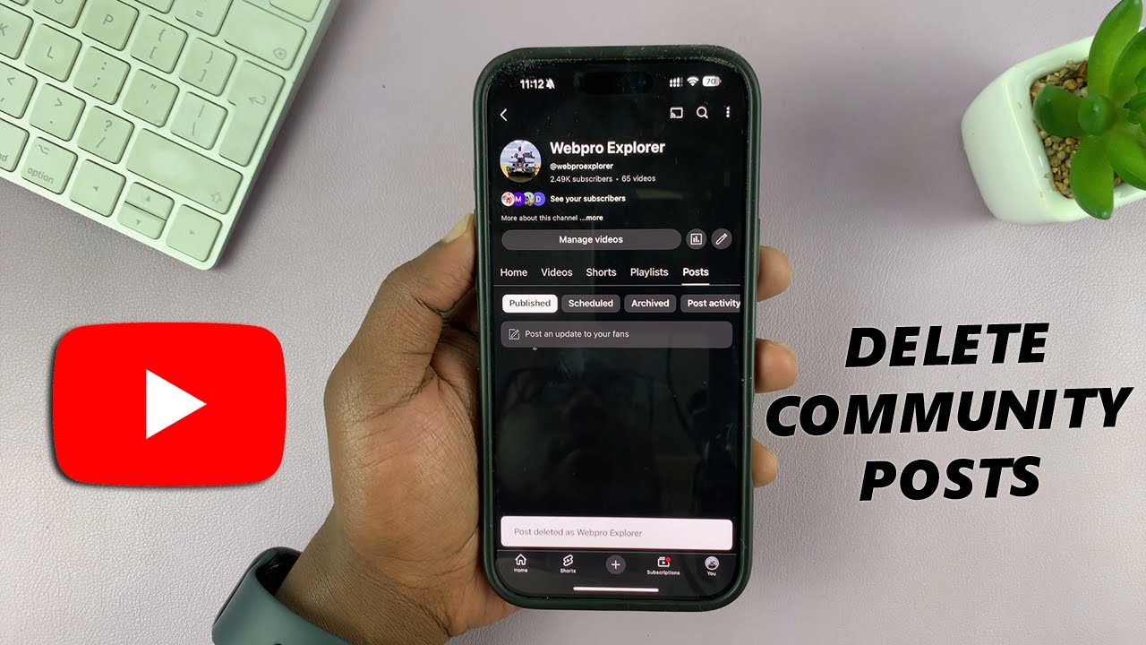 How To Delete a Post On YouTube