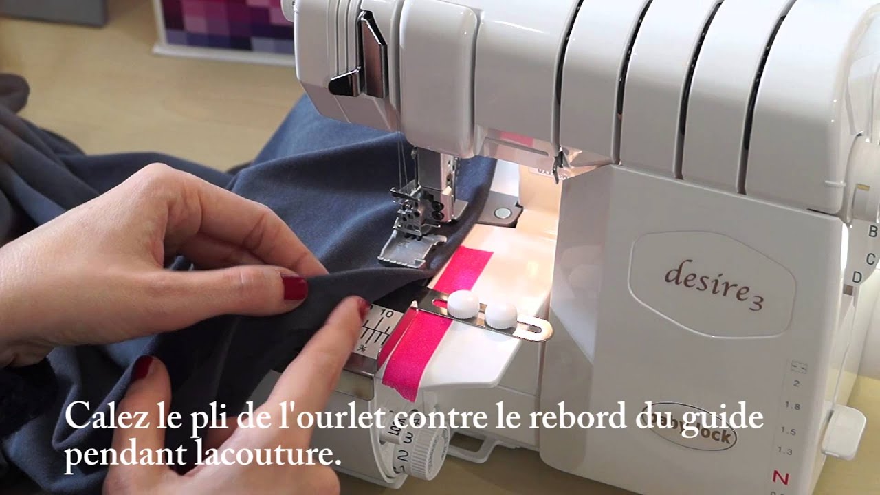 Réaliser un ourlet à la recouvreuse