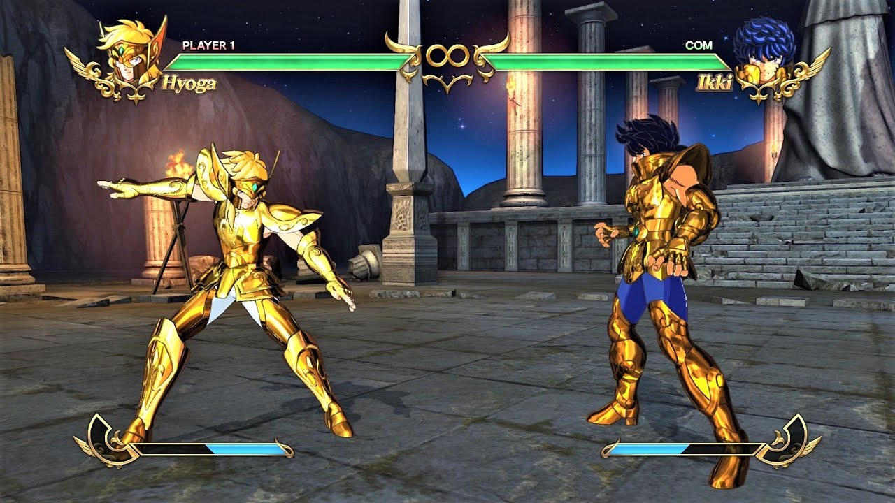 Aquarius Hyoga vs Leo Ikki (Hardest AI) - Saint Seiya: Soldiers' Soul