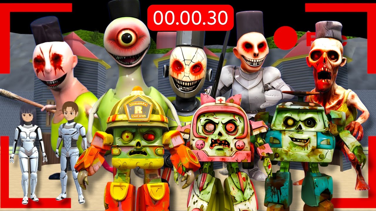 Yuta Mio Panicked CCTV Record Robocar Poli and Anomali HAMOOD HABIBI Destroy The Sakura Town 😱 