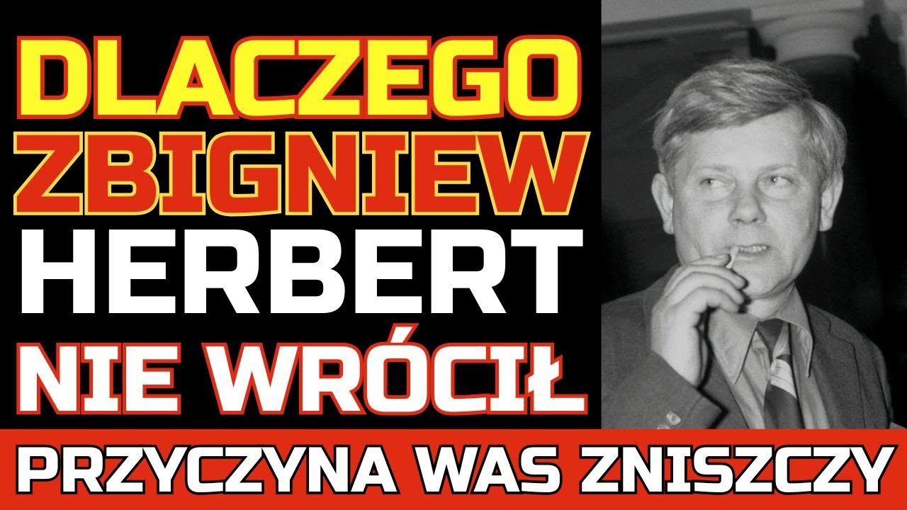 ZBIGNIEW HERBERT na wygnaniu — poeta, który NIE WRÓCIŁ! Jego tęsknota za OJCZYZNĄ!