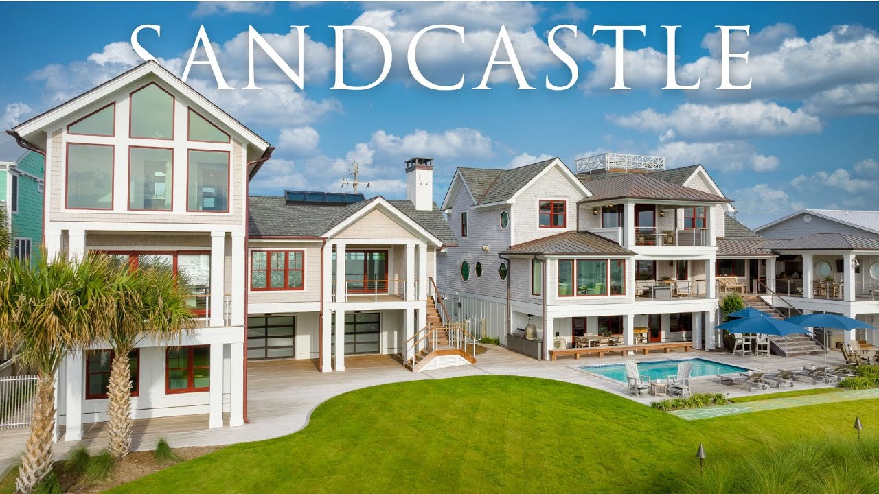 INCREDIBLE OCEAN FRONT LUXURY HOME TOUR | Main House & Guest House in Kure Beach, NC