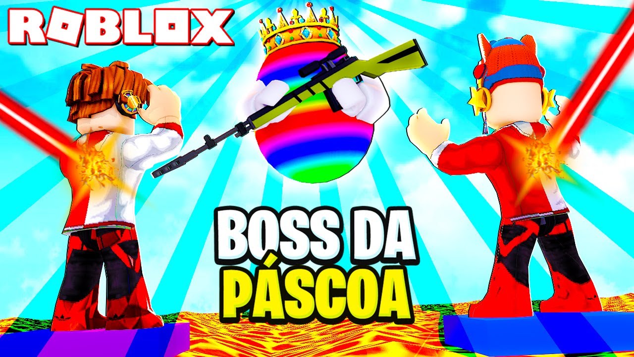 DERROTEI O NOVO BOSS DE PÁSCOA DO BUILD A BOAT FOR TREASURE ROBLOX