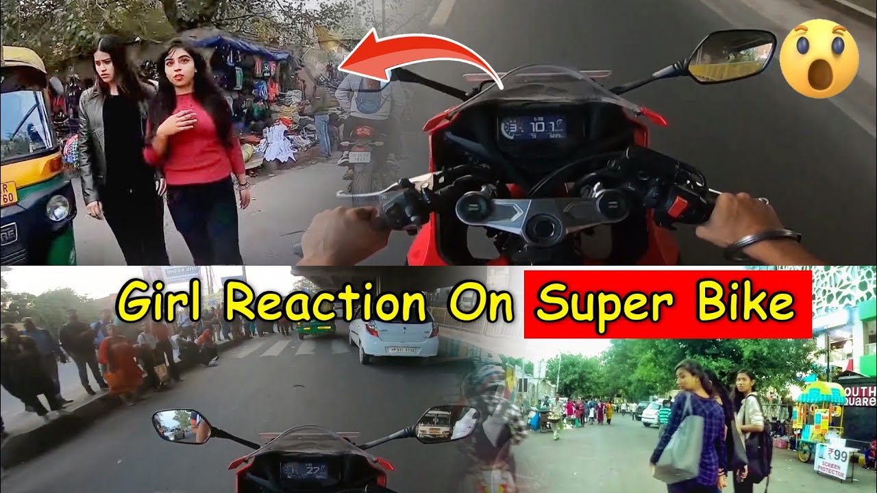 Girl Reaction 😱 on Superbike 🔥 Cbr650r 🥰  Superbike Reaction 😍