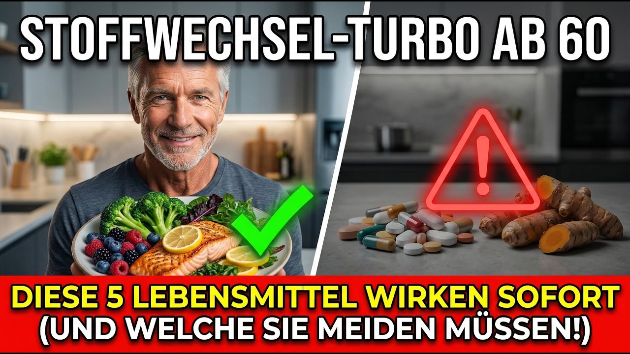 Stoffwechsel-Turbo ab 60: Diese 5 Lebensmittel wirken sofort (und welche Sie meiden müssen!)