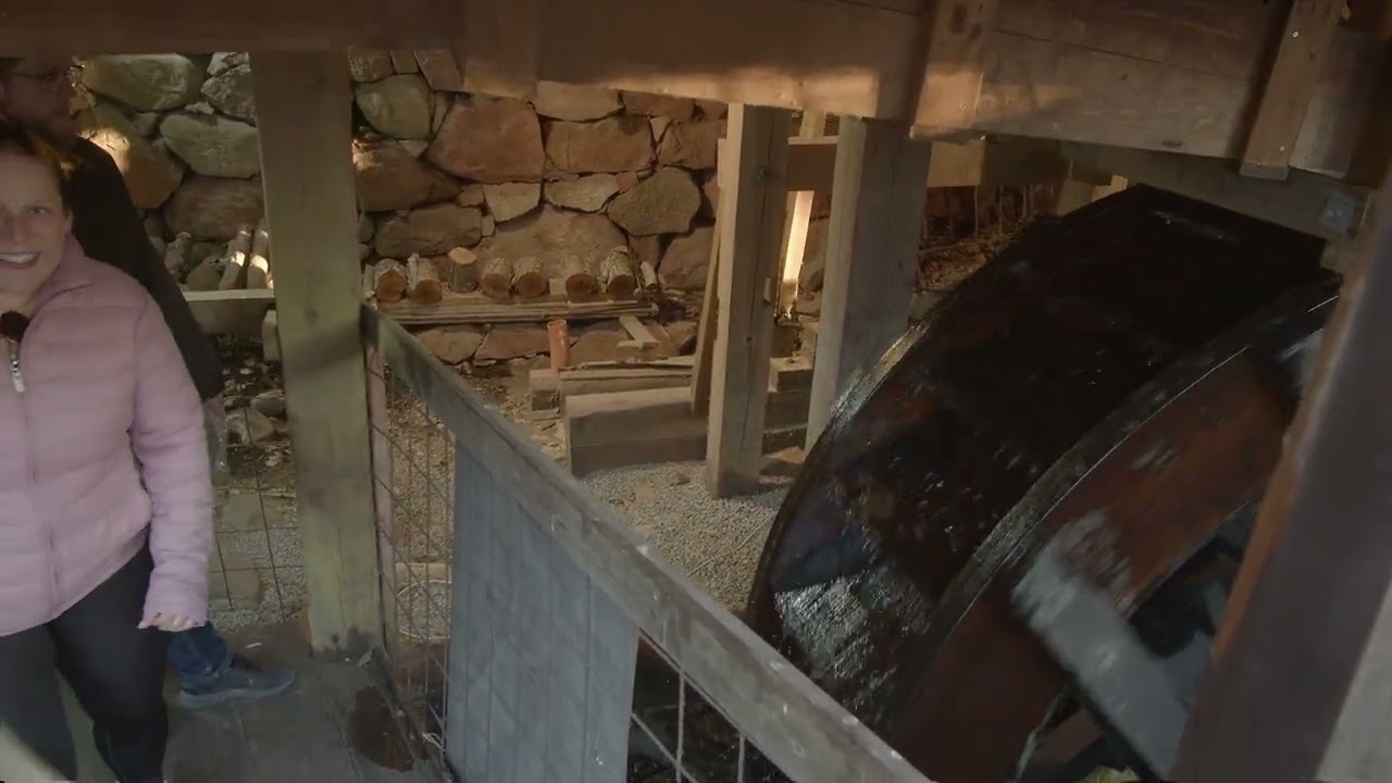 Landsnora kvarn - malning, 2023-05-04 + vattendriven såg