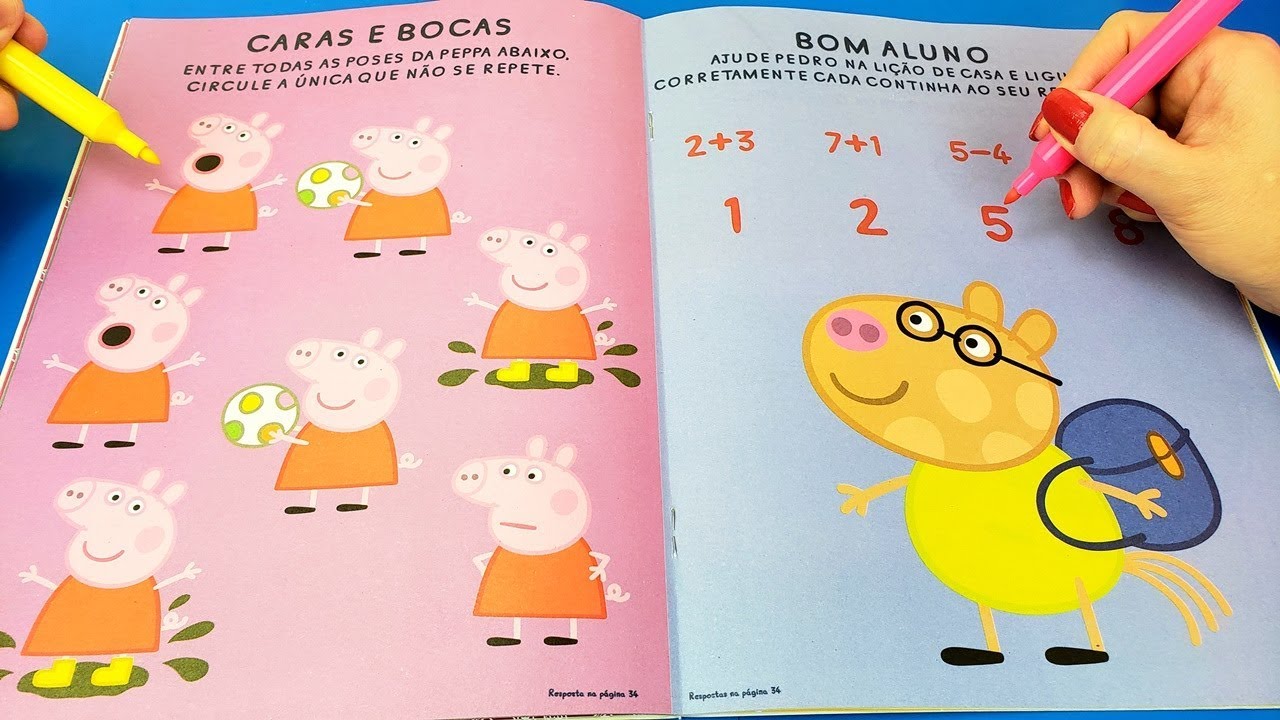 Livro De Atividades Peppa Pig. Será Que Produção Conseguiu Completar?