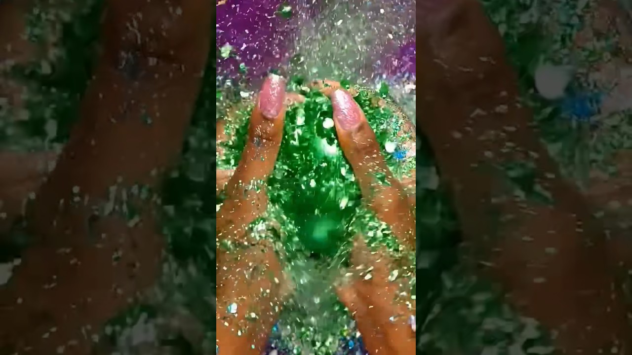ASMR Glitter Chalk Crushing