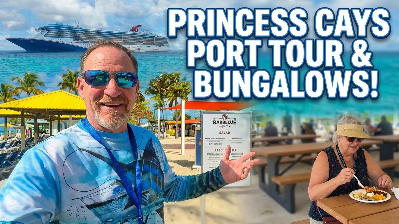 Экскурсия в порт и бунгало на круизном лайнере Princess Cays | Круиз на Carnival Spirit