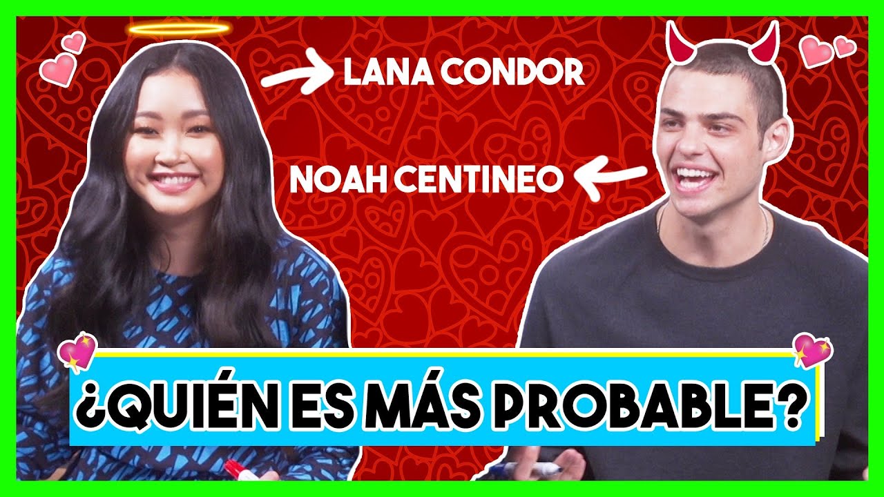 Lana Condor y Noah Centineo juegan 