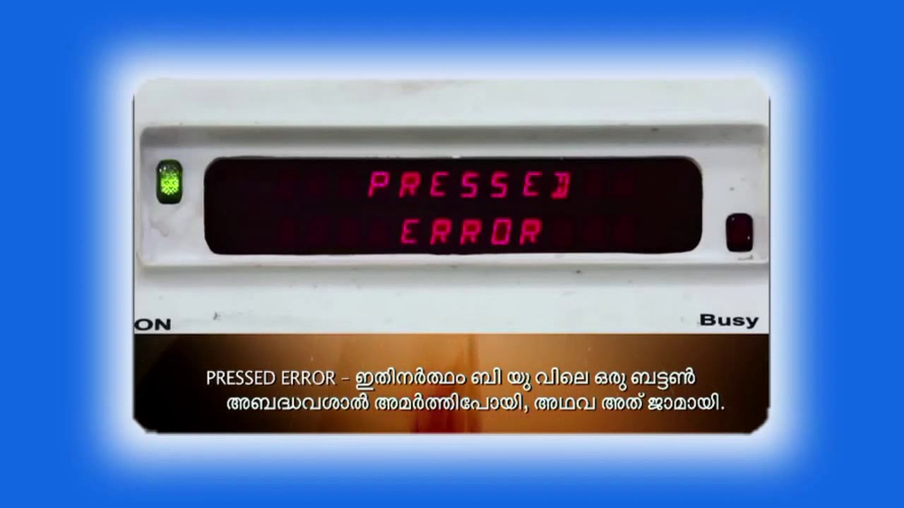 Election Evm Ballot unit settings !  Meaning of displays in Evm 2025