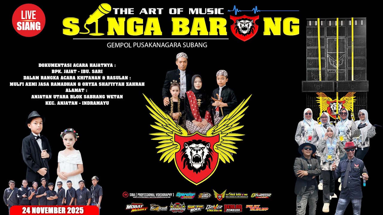 SINGA BARONG II KALI MERAH VOC. UMMY NABILLA II 24 NOVEMBER 2025 II SABRANG WETAN - ANJATAN