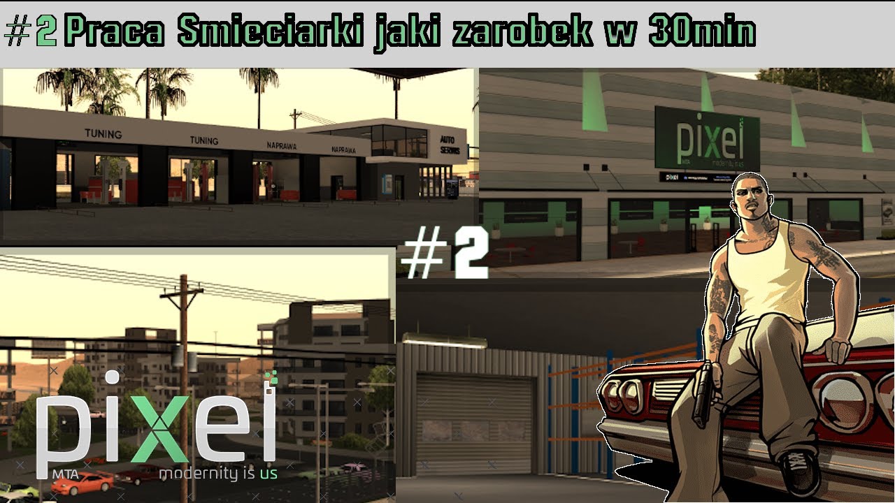 PiXel Mta #2 Praca Śmieciarki -Jaki zarobek w 30min?