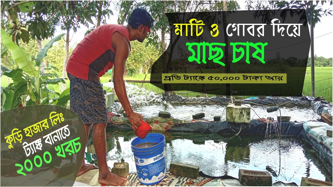New Semi Biofloc Bottom Clean Tank Setup In West Bengal | biofloc in open pond