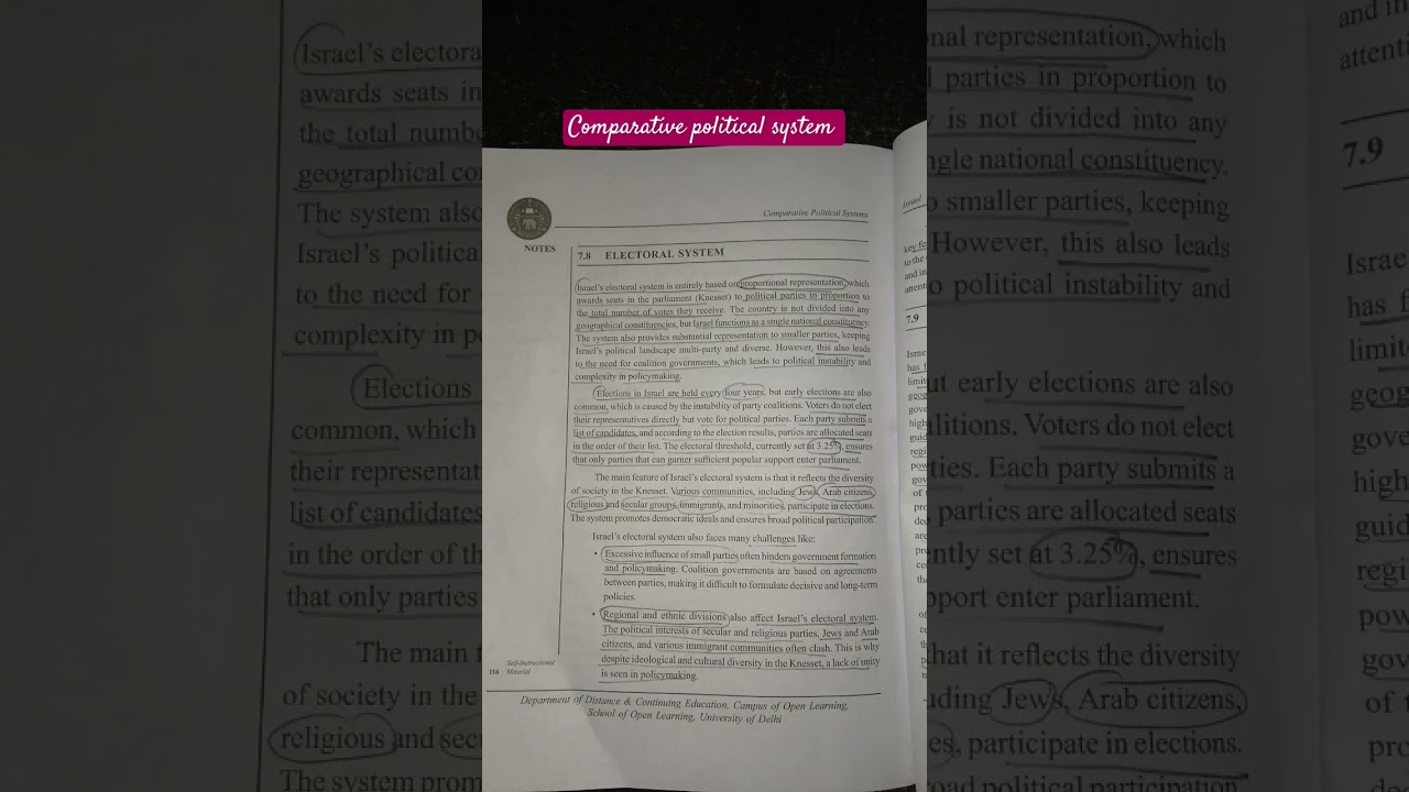 Israel part 2 #comparativepoliticalsystem #bapoliticalhonours #semester6