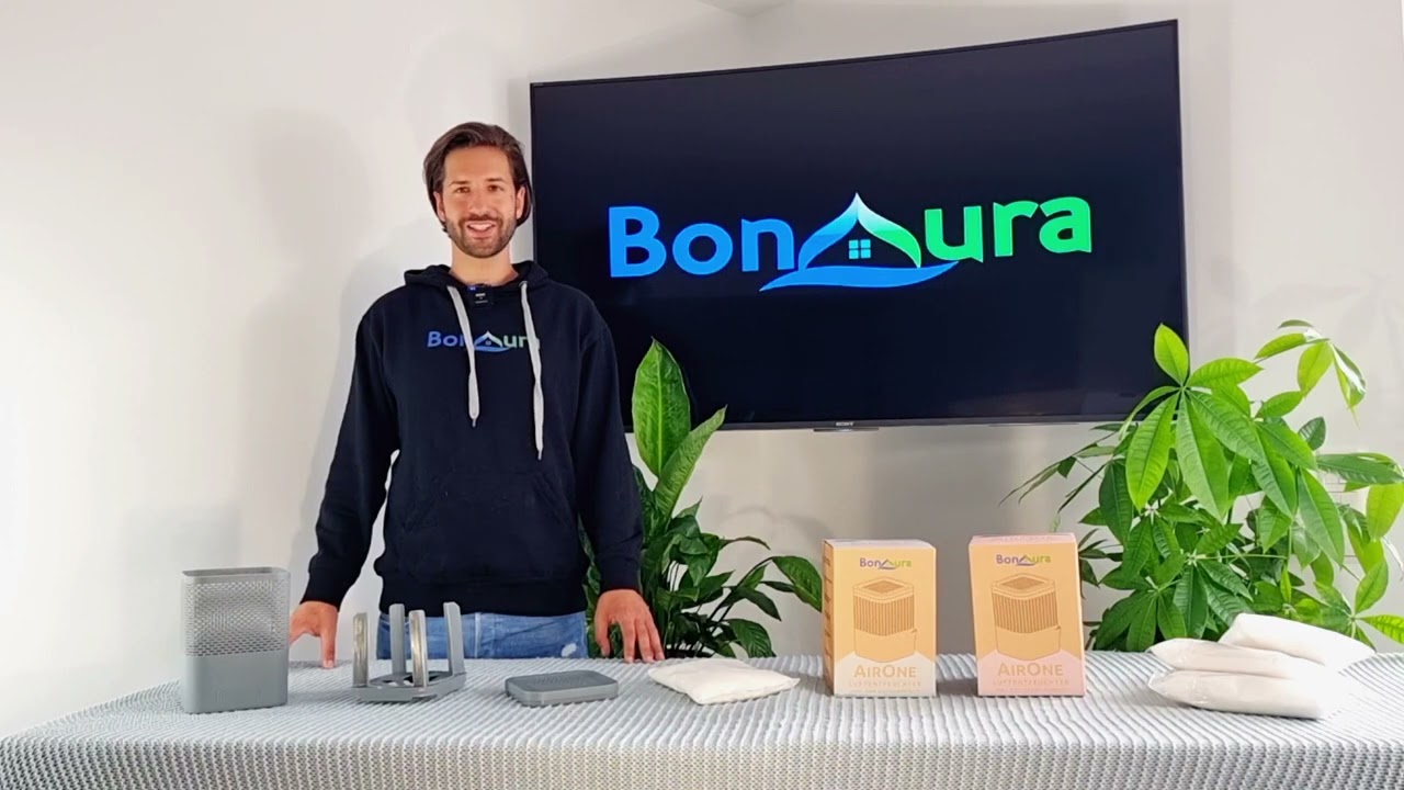 BonAura AirOne Luftentfeuchter ohne Strom I Reduziert Feuchtigkeit, Schimmel und Ger&uuml;che I