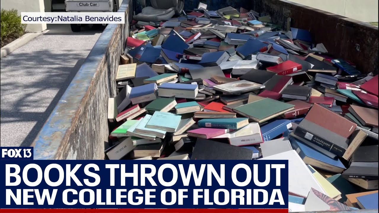 Books tossed in dumpster at New College campus