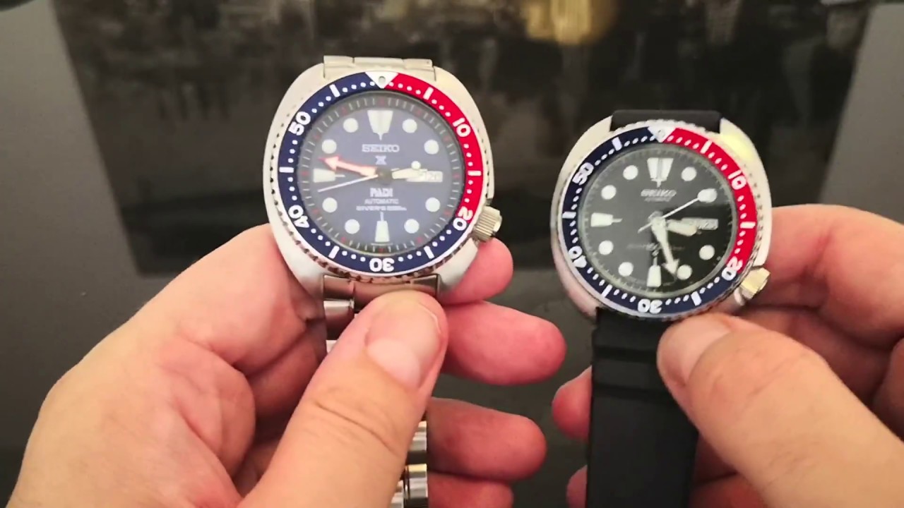 Comparativa - Seiko 6309-7040 vs Seiko SRPA21 Prospex 