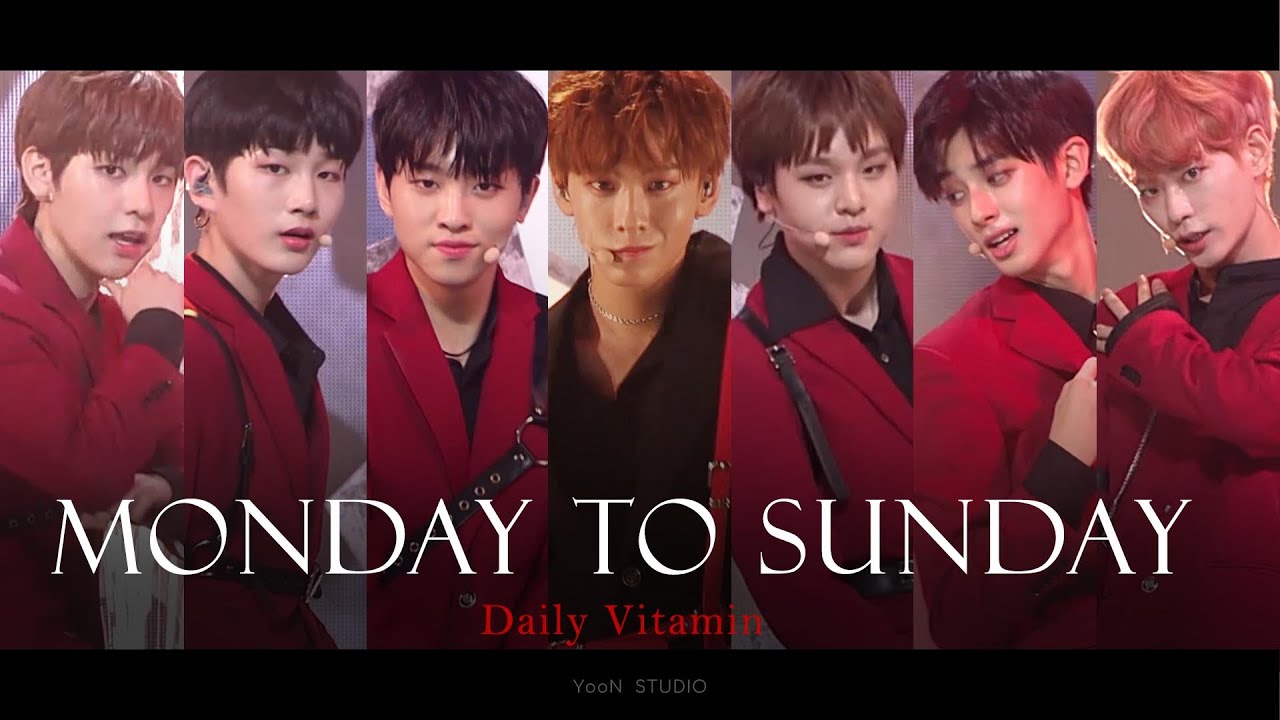 [프로듀스X101] Monday to Sunday - 데.비 (데일리 비타민) (김동윤 김민규 남도현 이세진 이협 주창욱 토니) 직캠 합본