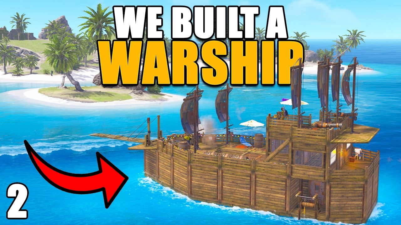 We Built A FORMIDABLE WARSHIP And RAIDED EVERYONE in THE DEEP SEA in Rust