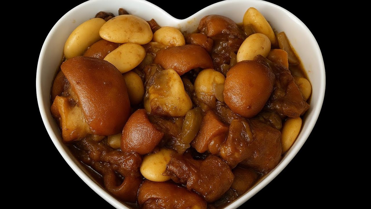 Jamaican Style Cow Foot With Butter Beans | Authentic Caribbean Recipe
