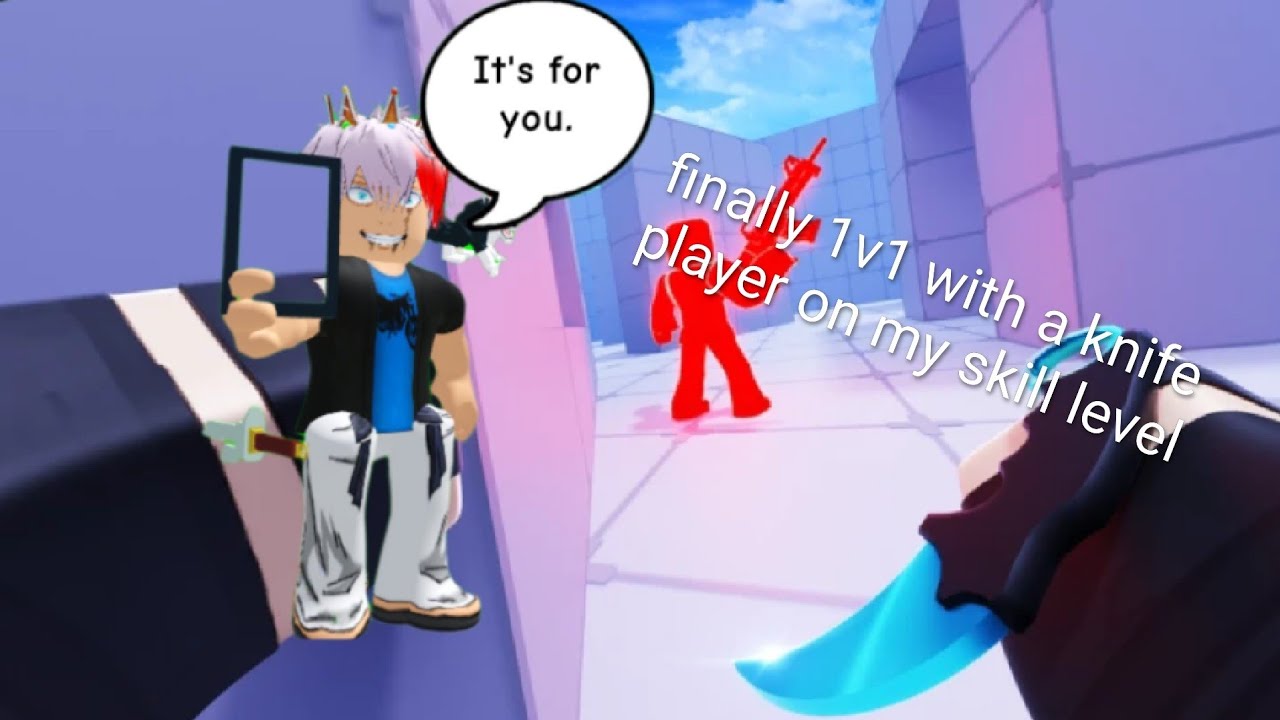 Finally a 1v1 with a knife player my skill level 