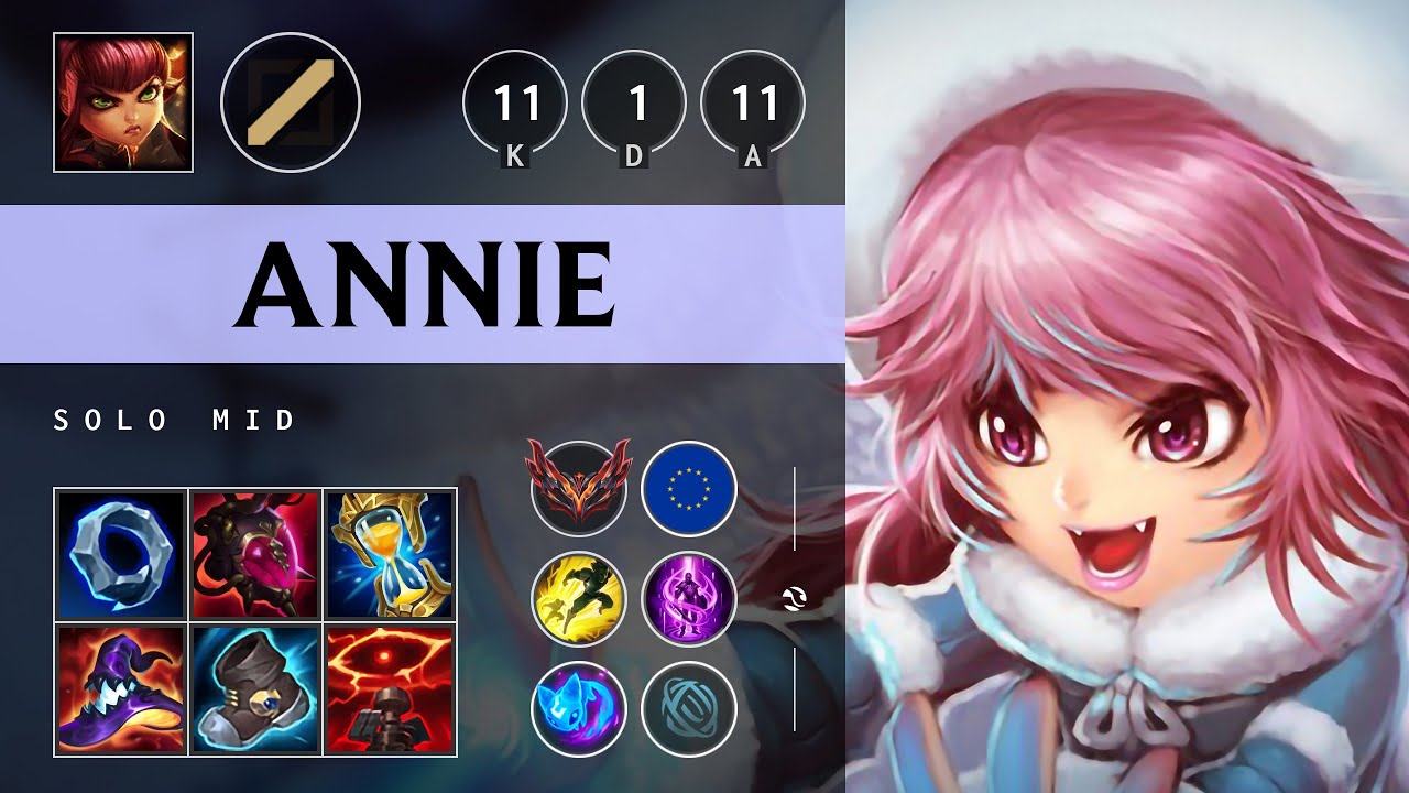 Annie Mid vs Syndra: Triple Kill, Legendary - EUW Grandmaster Patch 14.17