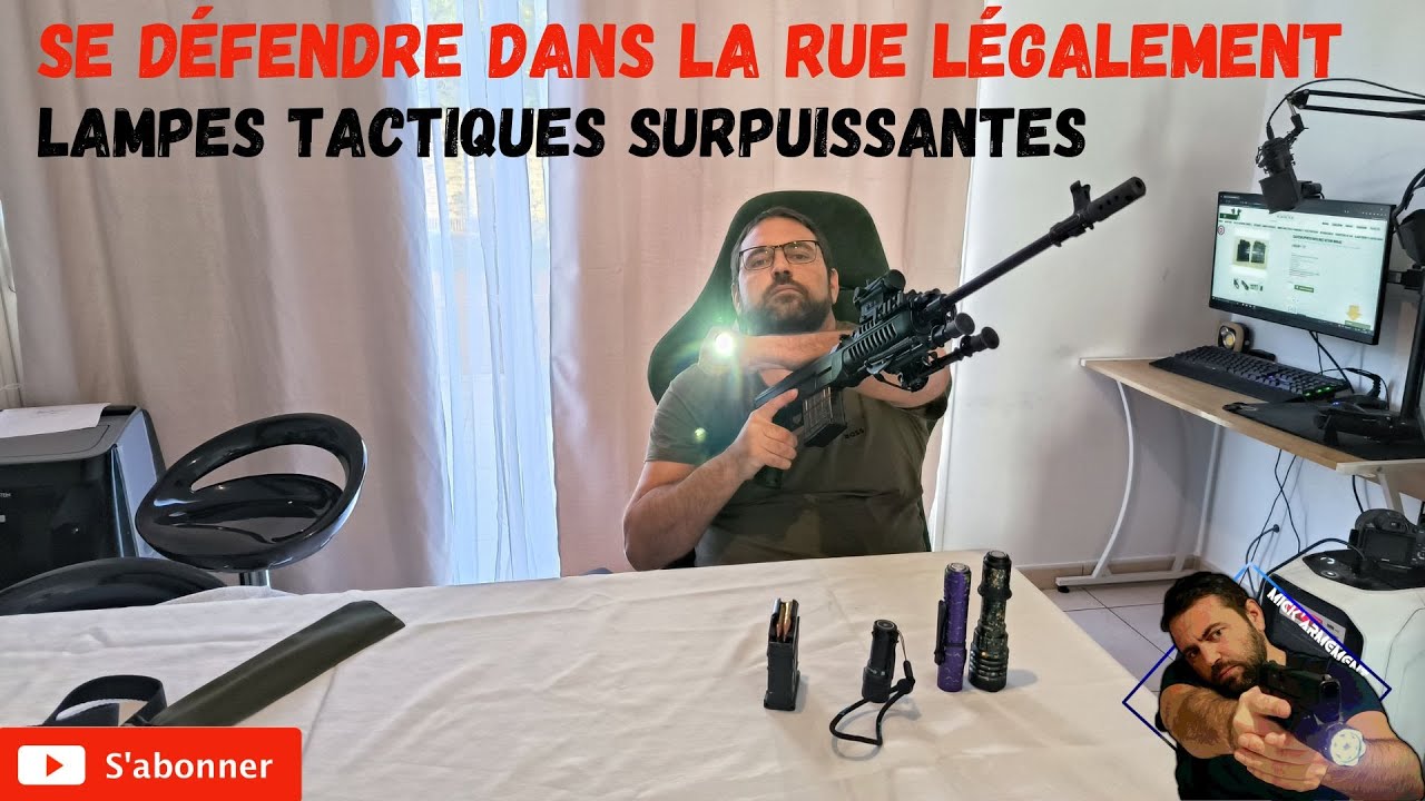 Se défendre dans la rue légalement ! Lampe tactique surpuissante redoutable et efficace !