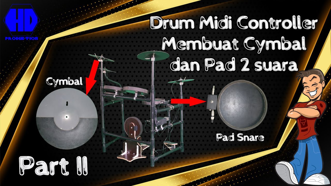 Drum Midi Controller Part II (Drum Elektrik) PAD & Cymbal